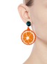 Figure View - Click To Enlarge - VENESSA ARIZAGA - 'Orange Slice' rhinestone crochet fruit drop earrings