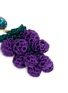 Detail View - Click To Enlarge - VENESSA ARIZAGA - 'Have a Grape Day' rhinestone crochet drop earrings