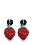 Main View - Click To Enlarge - VENESSA ARIZAGA - 'Berry Cute' rhinestone crochet strawberry drop earrings