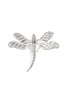 Back View - Click To Enlarge - KENNETH JAY LANE - Glass crystal dragonfly brooch