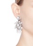 Figure View - Click To Enlarge - KENNETH JAY LANE - Glass crystal and pearl drop clip earrings