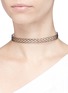 Figure View - Click To Enlarge - KENNETH JAY LANE - Textured woven wire choker