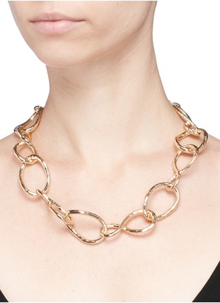 Figure View - Click To Enlarge - KENNETH JAY LANE - Twisted chain link necklace