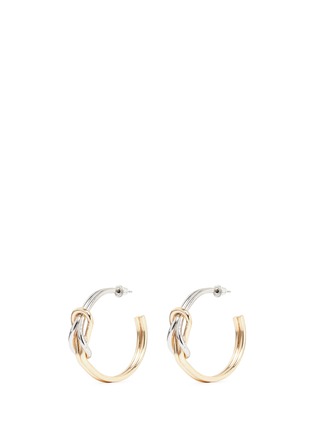 Main View - Click To Enlarge - KENNETH JAY LANE - Knotted hoop earrings