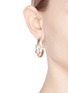 Figure View - Click To Enlarge - KENNETH JAY LANE - Knotted hoop earrings