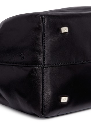  - THE ROW - 'Double Circle' ruched handle medium leather crossbody bag