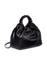 THE ROW - 'Double Circle' ruched handle medium leather crossbody bag
