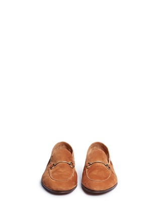 Front View - Click To Enlarge - HENDERSON - Horsebit suede loafers