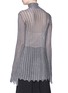 Back View - Click To Enlarge - ELLERY - 'Minted' stripe metallic knit turtleneck sweater