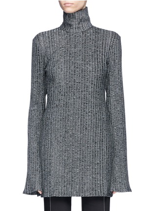 Main View - Click To Enlarge - ELLERY - 'Mescaline' bell sleeve rib knit top