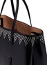Detail View - Click To Enlarge - ALAÏA - 'Vienne' zigzag petal stud leather tote