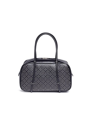 Main View - Click To Enlarge - ALAÏA - 'Clou Arabesque' geometric studded small leather duffle bag