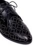 Detail View - Click To Enlarge - ALAÏA - Geometric stud leather Derbies
