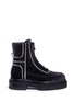 Main View - Click To Enlarge - PIERRE HARDY - 'Machina' velvet ankle boots