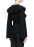 Back View - Click To Enlarge - CO - Ruffle V-neck belted crepe wrap top