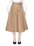 Main View - Click To Enlarge - CO - Belted high waist A-line midi skirt
