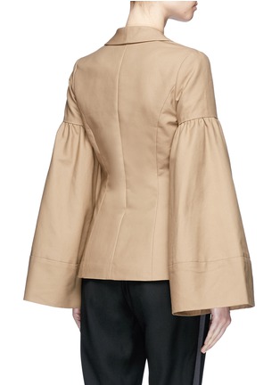 Back View - Click To Enlarge - CO - Trumpet sleeve blazer