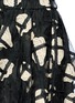 Detail View - Click To Enlarge - CO - Floral check crochet organdy high waist A-line skirt