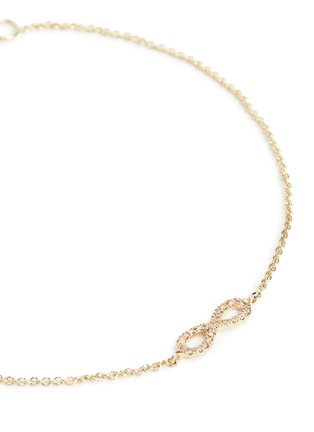 Detail View - Click To Enlarge - SYDNEY EVAN - Diamond 14k yellow gold infinity charm bracelet