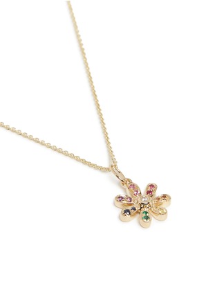 Figure View - Click To Enlarge - SYDNEY EVAN - 'Rainbow Daisy' gemstone 14k yellow gold necklace