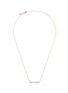 Main View - Click To Enlarge - SYDNEY EVAN - Gemstone 14k rose gold long rainbow bar necklace