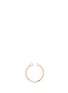 Detail View - Click To Enlarge - SYDNEY EVAN - Diamond pearl 14k yellow gold open ring