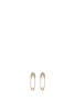Main View - Click To Enlarge - SYDNEY EVAN - Diamond 14k yellow gold safety pin earrings