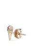 Detail View - Click To Enlarge - SYDNEY EVAN - Sapphire 14k gold small ice cream single earring