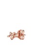 Detail View - Click To Enlarge - SYDNEY EVAN - 'Love Knot' diamond 14k rose gold single stud earring
