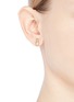 Figure View - Click To Enlarge - SYDNEY EVAN - Diamond 14k yellow gold pineapple single stud earring