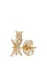 Detail View - Click To Enlarge - SYDNEY EVAN - 'Double Starburst' diamond 14k yellow gold single stud earring