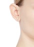 Figure View - Click To Enlarge - SYDNEY EVAN - Diamond emerald 14k yellow gold small martini single earring