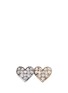 Main View - Click To Enlarge - SYDNEY EVAN - 'Double Heart' diamond 14k gold single stud earring