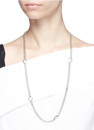 Figure View - Click To Enlarge - PHILIPPE AUDIBERT - 'Alyssa' eyelet ball chain station necklace