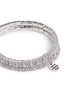 Detail View - Click To Enlarge - PHILIPPE AUDIBERT - 'Betty' Swarovski crystal textured plate elastic bracelet