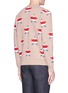 Back View - Click To Enlarge - MAISON KITSUNÉ - Star jacquard merino wool-cashmere sweater
