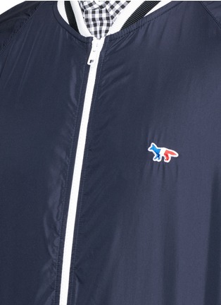 Detail View - Click To Enlarge - MAISON KITSUNÉ - Fox logo appliqué windbreaker jacket
