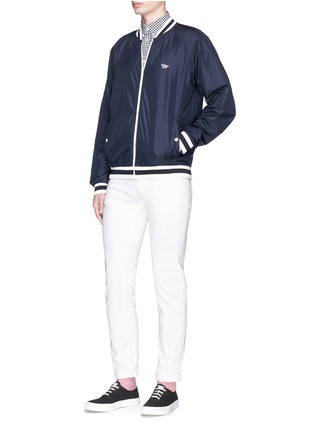 Figure View - Click To Enlarge - MAISON KITSUNÉ - Fox logo appliqué windbreaker jacket