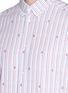 Detail View - Click To Enlarge - MAISON KITSUNÉ - Fox fil coupé stripe shirt
