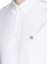 Detail View - Click To Enlarge - MAISON KITSUNÉ - Fox embroidered Oxford shirt