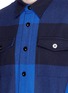 Detail View - Click To Enlarge - MAISON KITSUNÉ - Check plaid brushed twill shirt jacket