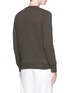 Back View - Click To Enlarge - MAISON KITSUNÉ - Fox intarsia lambswool sweater