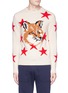 Main View - Click To Enlarge - MAISON KITSUNÉ - Fox star intarsia lambswool sweater