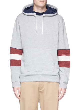 Main View - Click To Enlarge - MAISON KITSUNÉ - Towelling stripe hoodie