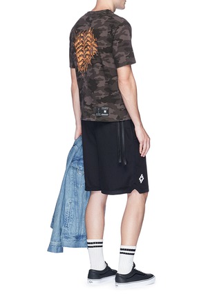 Figure View - Click To Enlarge - BEN TAVERNITI UNRAVEL PROJECT  - Logo embroidered camouflage print T-shirt
