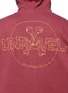 Detail View - Click To Enlarge - BEN TAVERNITI UNRAVEL PROJECT  - Logo embroidered hoodie
