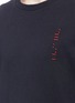 Detail View - Click To Enlarge - BEN TAVERNITI UNRAVEL PROJECT  - Slogan embroidered T-shirt