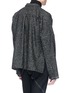 Back View - Click To Enlarge - 71511 - Stripe tweed asymmetric coat