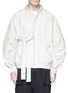 Main View - Click To Enlarge - 71511 - 'Jerrit' ruched cocoon sleeve canvas bomber jacket