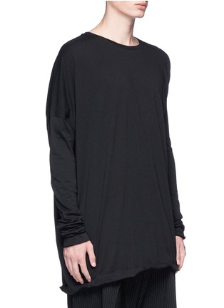 Front View - Click To Enlarge - 71511 - 'Theun' asymmetric long sleeve T-shirt